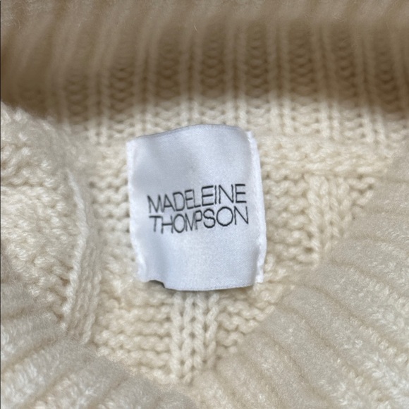 Madeleine Thompson Cashmere Cable Knit Sweater - Picture 5 of 8